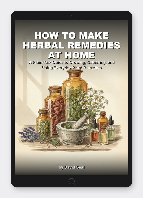 How to Make Herbal Remedies at Home - painted illustration cover shown on a tablet